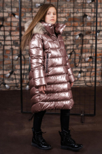 Пальто для девочки GnK ЗС-876 превью фото